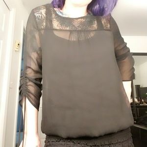 Black lace top